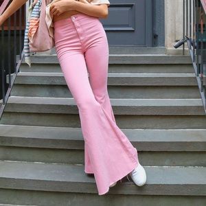 Free people just float on flare jeans